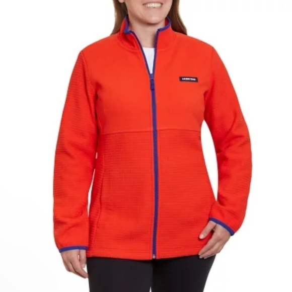 LAnDS  END Grid Fleece Zip Up Size XXL - Picture 2 of 4